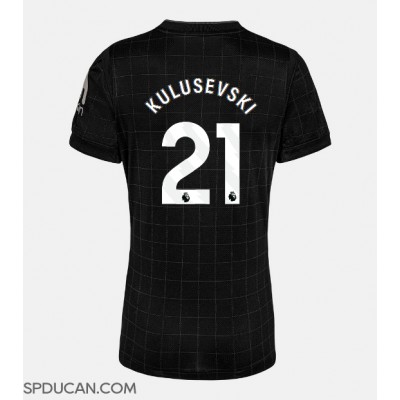 Zenski Nogometni Dres Tottenham Hotspur Dejan Kulusevski #21 Gostujuci 2025-26 Kratak Rukav Zenski Nogometni Dres Tottenham Hotspur Dejan Kulusevski #21 Gostujuci 2025-26 Kratak Rukav